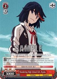 Wandering High School Girl, Ryuko - KILL la KILL - Weiss Schwarz card
