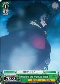 Imposing and Majestic, Rider (TD) - Fate/Zero - Weiss Schwarz card