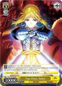 Top Class, Saber - Fate/Zero - Weiss Schwarz card