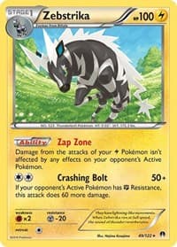 Zebstrika - XY - BREAKpoint - Pokemon card