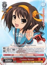Curious Haruhi - The Melancholy of Haruhi Suzumiya - Weiss Schwarz card