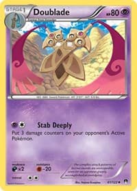 Doublade - XY - BREAKpoint - Pokemon card
