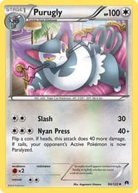 Purugly - XY - BREAKpoint - Pokemon card