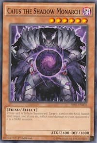 Caius the Shadow Monarch - Structure Deck: Emperor of Darkness - YuGiOh card