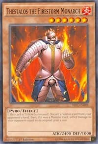 Thestalos the Firestorm Monarch - Structure Deck: Emperor of Darkness - YuGiOh card