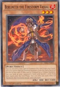 Berlineth the Firestorm Vassal - Structure Deck: Emperor of Darkness - YuGiOh card