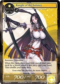 Knight of the Solstice - The Moonlit Savior - Force of Will card