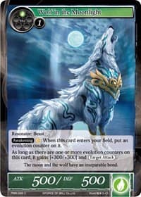 Wolf in the Moonlight - The Moonlit Savior - Force of Will card