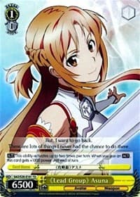"Lead Group" Asuna - Sword Art Online - Weiss Schwarz card
