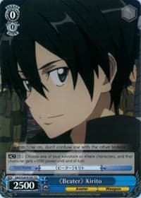 "Beater" Kirito - Sword Art Online - Weiss Schwarz card