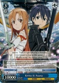 Kirito & Asuna - Sword Art Online - Weiss Schwarz card