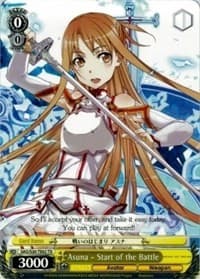 Asuna - Start of the Battle (TD) - Sword Art Online - Weiss Schwarz card