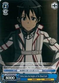 Kirito Joins the Knights of the Blood Oath (TD) - Sword Art Online - Weiss Schwarz card