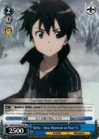 Kirito - Snow Mountain on Floor 55 (TD) - Sword Art Online - Weiss Schwarz card