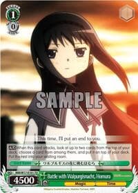 Battle with Walpurgisnacht, Homura - Puella Magi Madoka Magica - Weiss Schwarz card