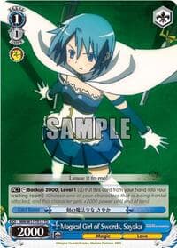 Magical Girl of Swords, Sayaka (TD) - Puella Magi Madoka Magica - Weiss Schwarz card