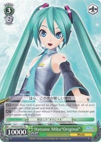 Hatsune Miku"Original" - Hatsune Miku -Project DIVA- f - Weiss Schwarz card