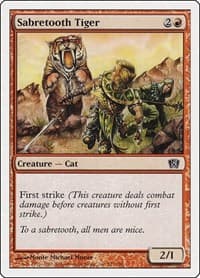 Sabretooth Tiger - 8th Edition - Magic: The Gathering card