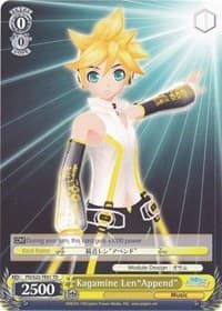 Kagamine Len"Append" (TD) - Hatsune Miku -Project DIVA- f - Weiss Schwarz card