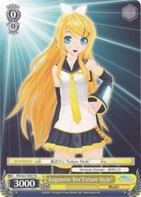 Kagamine Rin"Future Style" (TD) - Hatsune Miku -Project DIVA- f - Weiss Schwarz card