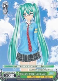 Hatsune Miku"Deep Sky" (TD) - Hatsune Miku -Project DIVA- f - Weiss Schwarz card