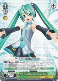 "Full Power Mikku Miku"Hatsune Miku (TD) - Hatsune Miku -Project DIVA- f - Weiss Schwarz card