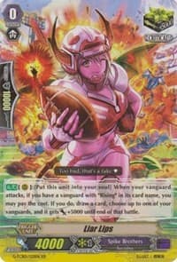 Liar Lips - G-TCB01: The RECKLESS RAMPAGE - Cardfight Vanguard card