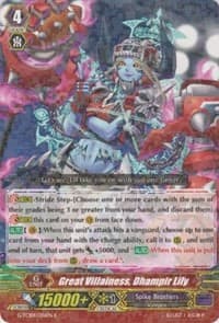 Great Villainess, Dhampir Lily - G-TCB01: The RECKLESS RAMPAGE - Cardfight Vanguard card