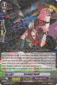 Acrobat Verdi - G-TCB01: The RECKLESS RAMPAGE - Cardfight Vanguard card