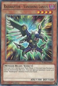 Raidraptor - Vanishing Lanius - Wing Raiders - YuGiOh card