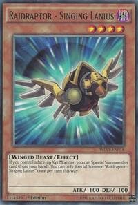 Raidraptor - Singing Lanius - Wing Raiders - YuGiOh card