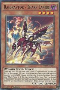 Raidraptor - Sharp Lanius - Wing Raiders - YuGiOh card