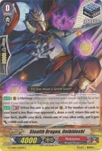 Stealth Dragon, Onibidoshi - G-TCB01: The RECKLESS RAMPAGE - Cardfight Vanguard card