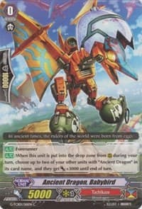 Ancient Dragon, Babybird - G-TCB01: The RECKLESS RAMPAGE - Cardfight Vanguard card
