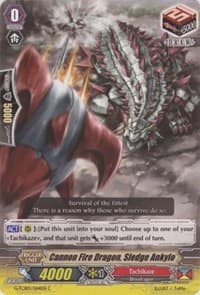 Cannon Fire Dragon, Sledge Ankylo - G-TCB01: The RECKLESS RAMPAGE - Cardfight Vanguard card