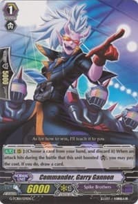 Commander, Garry Gannon - G-TCB01: The RECKLESS RAMPAGE - Cardfight Vanguard card