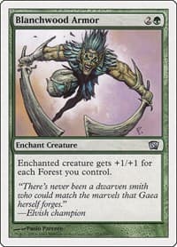 Blanchwood Armor - 8th Edition - Magic: The Gathering card