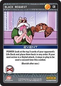 Black Request - Panini: Evolution - Dragon Ball Z TCG card