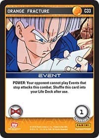 Orange Fracture - Panini: Evolution - Dragon Ball Z TCG card