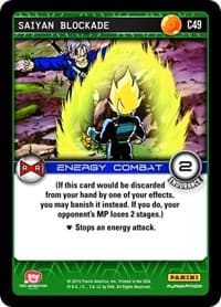 Saiyan Blockade - Panini: Evolution - Dragon Ball Z TCG card