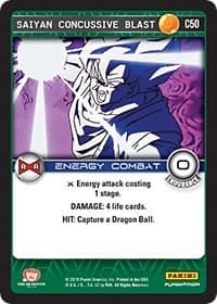 Saiyan Concussive Blast - Panini: Evolution - Dragon Ball Z TCG card