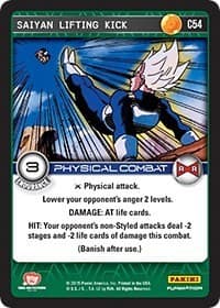 Saiyan Lifting Kick - Panini: Evolution - Dragon Ball Z TCG card