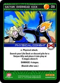 Saiyan Overhead Kick - Panini: Evolution - Dragon Ball Z TCG card