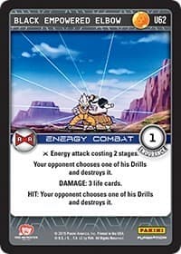 Black Empowered Elbow - Panini: Evolution - Dragon Ball Z TCG card
