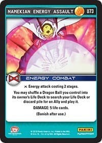 Namekian Energy Assault - Panini: Evolution - Dragon Ball Z TCG card
