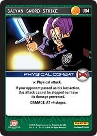 Saiyan Sword Strike - Panini: Evolution - Dragon Ball Z TCG card