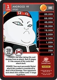 Android 19 - Stoic - Panini: Evolution - Dragon Ball Z TCG card