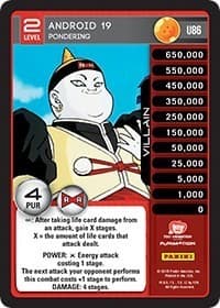 Android 19 - Pondering - Panini: Evolution - Dragon Ball Z TCG card