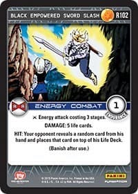 Black Empowered Sword Slash - Panini: Evolution - Dragon Ball Z TCG card