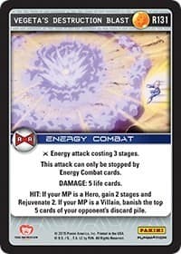 Vegeta's Destruction Blast - Panini: Evolution - Dragon Ball Z TCG card